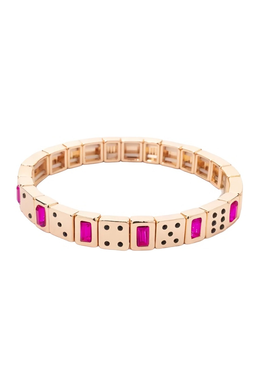 fuchsia-dice-bracelet