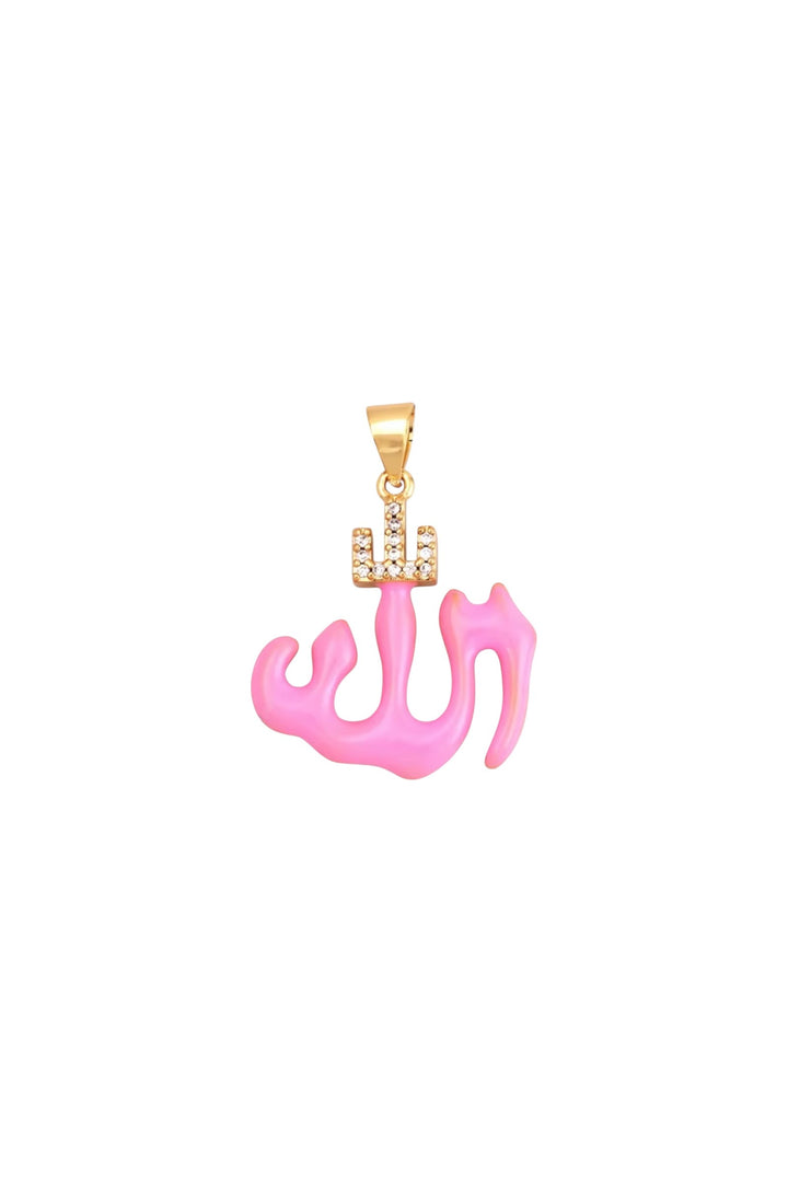 Allah Necklace Pink