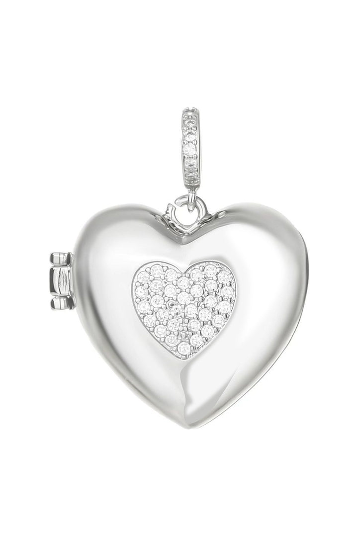 Heart Picture Locket Silver