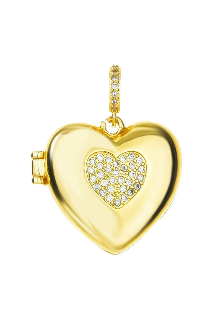 Heart Picture Locket Gold