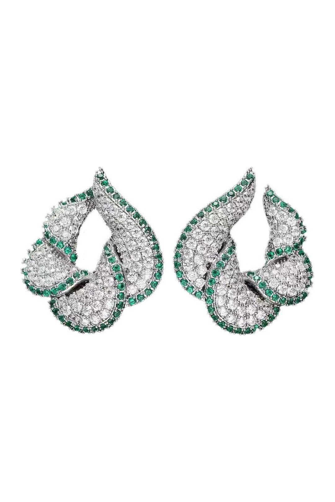 Camille Earrings Green
