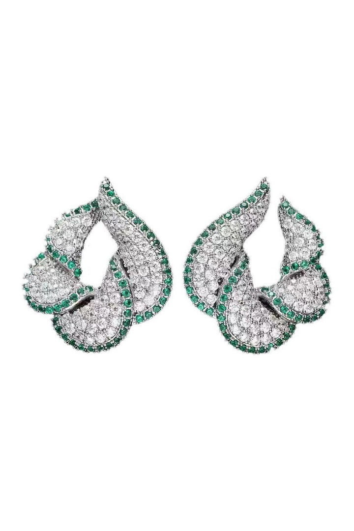 Camille Earrings Green