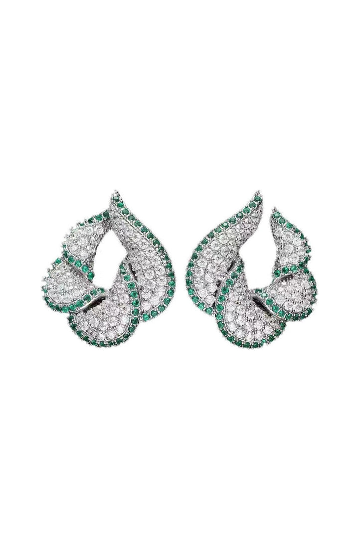 Camille Earrings Green