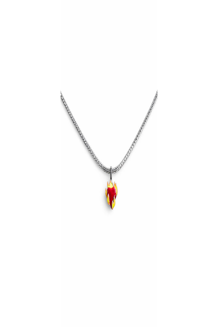 Burning Love Necklace Silver