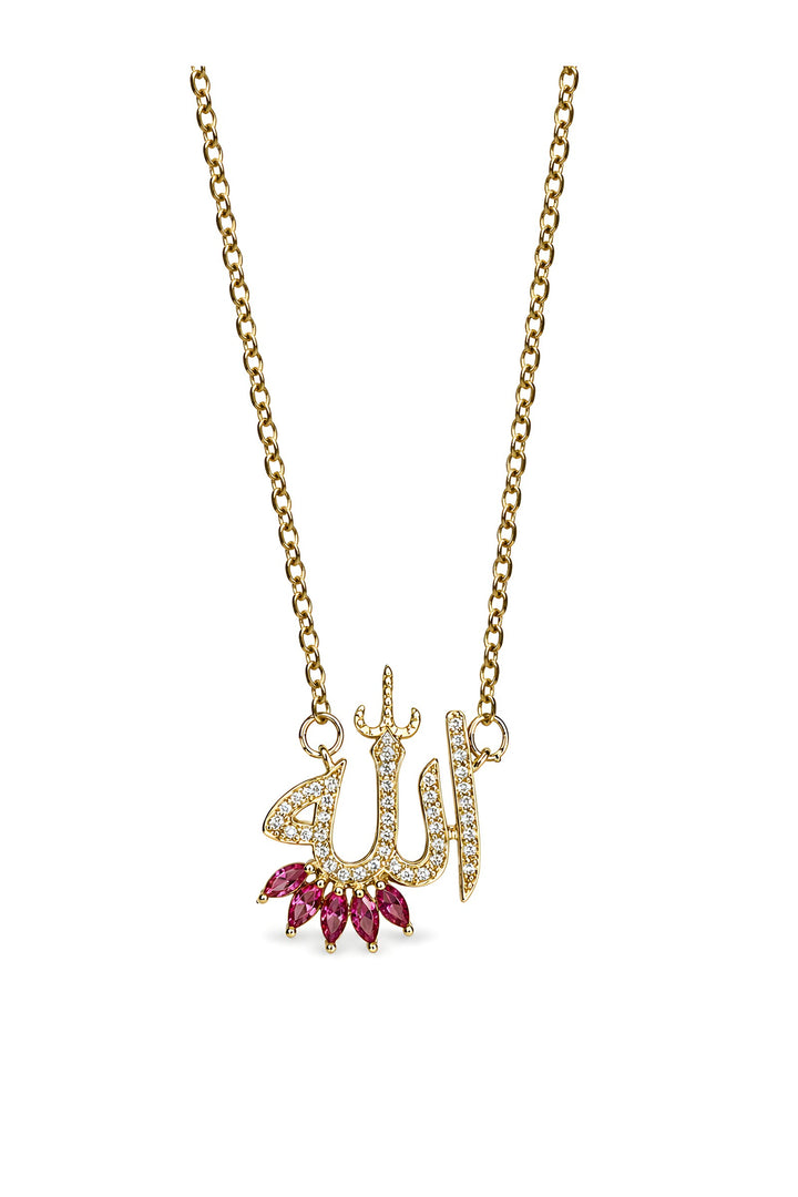 Allah Necklace Red