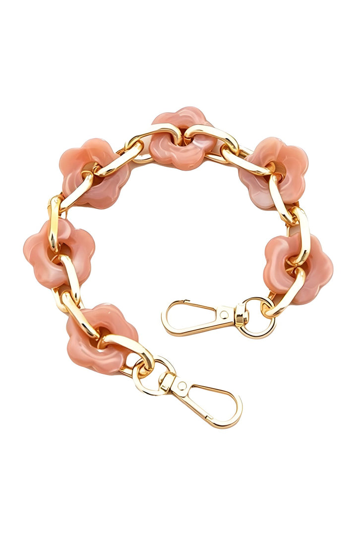 Wrist Phone Strap Floral Dark Pink