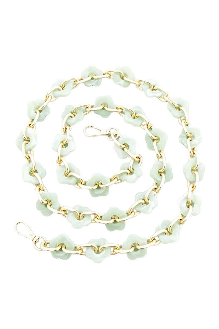 Crossbody Phone Strap Floral Green