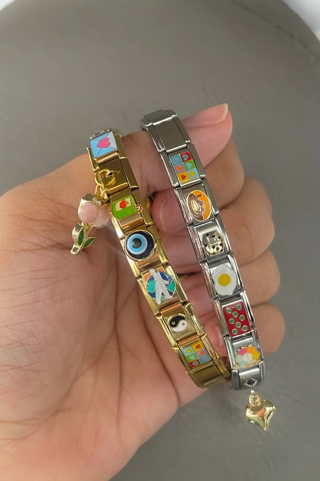 Silver Italian Charm Bracelet