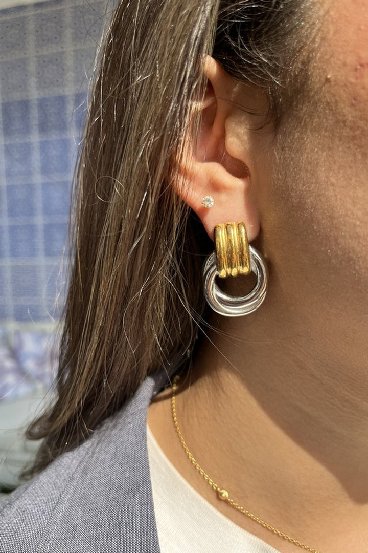 Tasha Mixed Metal Earrings