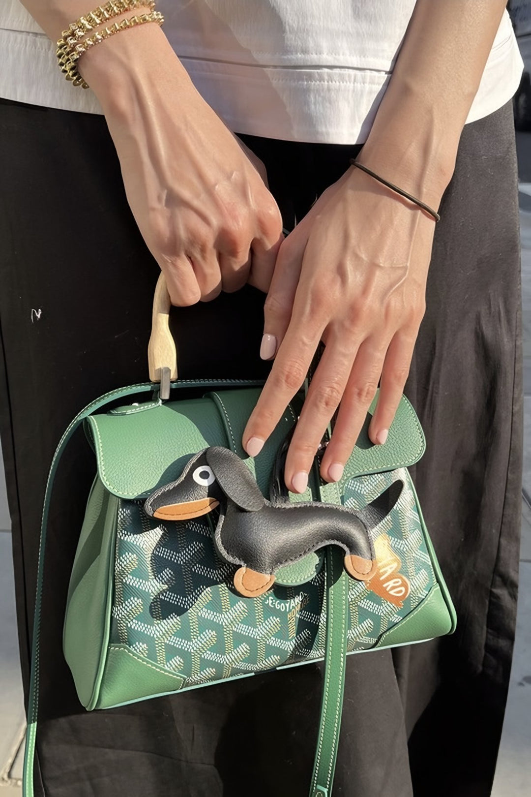 Black Dog Bag Charm