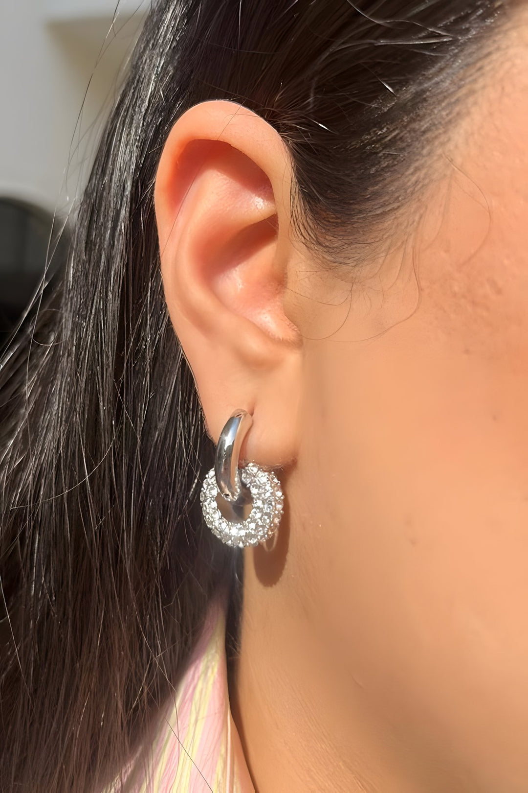 Roulette Silver Earrings