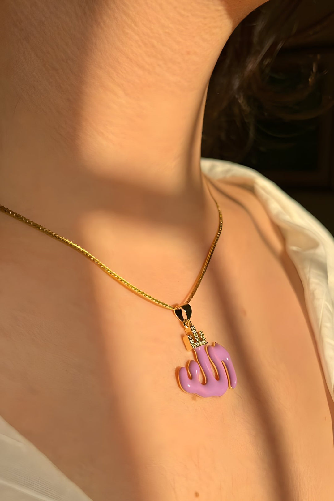 Allah Necklace Purple