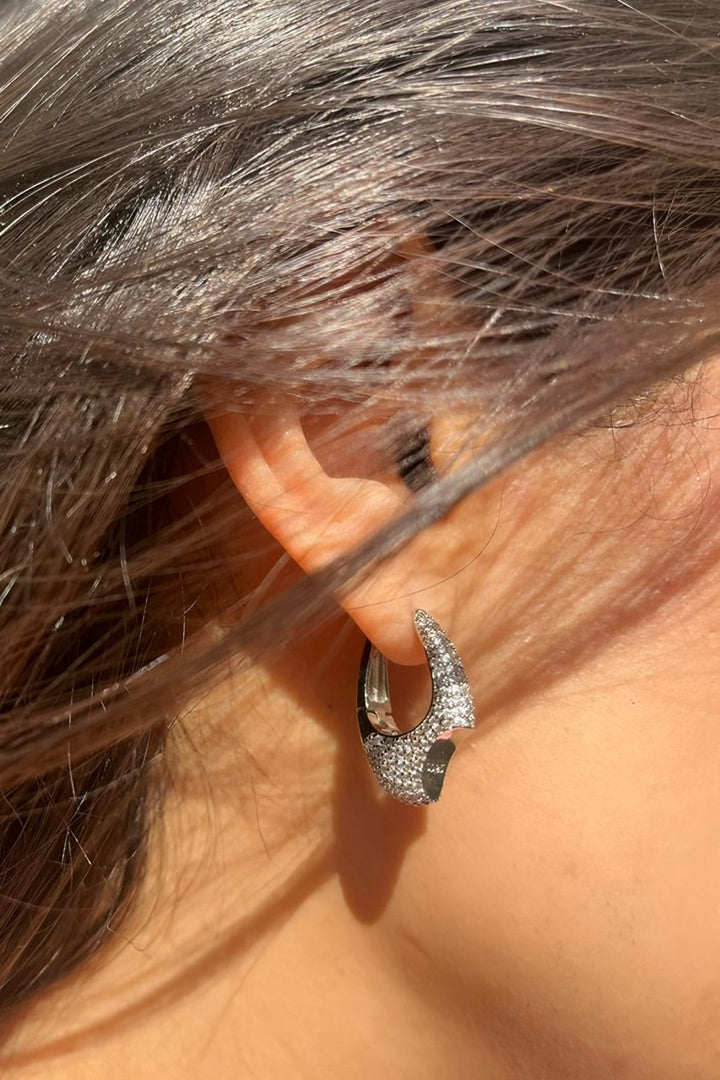 Pandora Silver Hoops