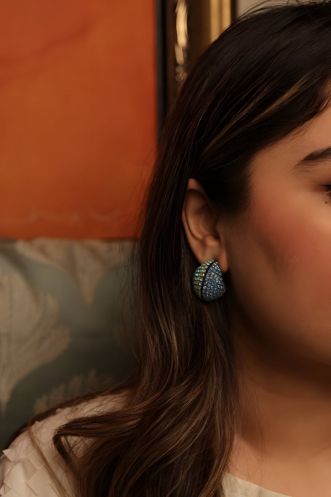 Bottana Earrings Blue