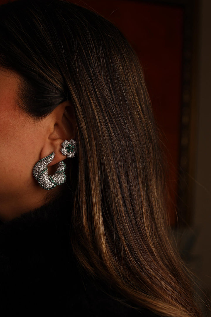 Camille Earrings Green