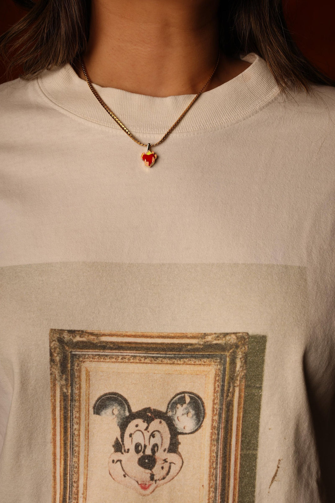 Burning Love Necklace Gold