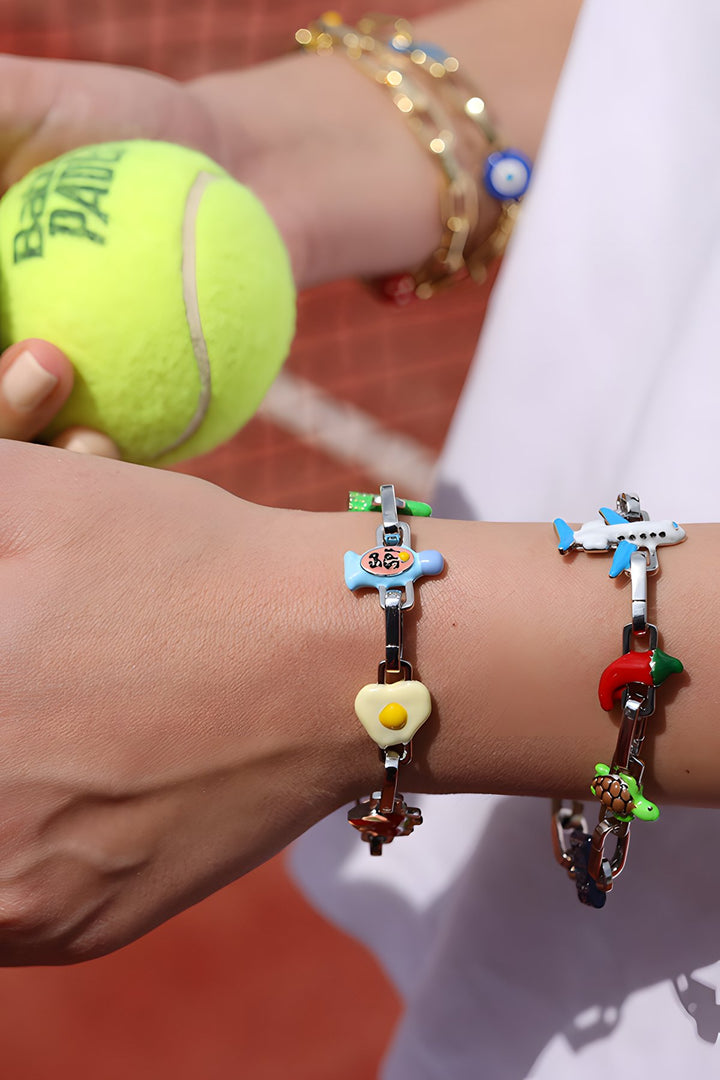 Swiss Charm Bracelet Silver
