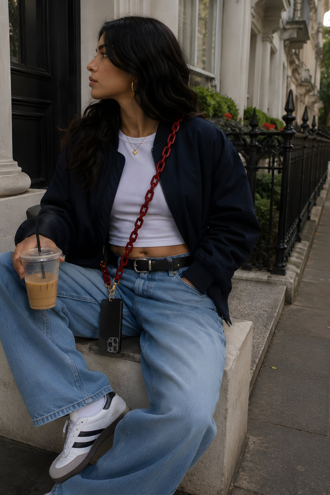 Crossbody Phone Strap Maroon