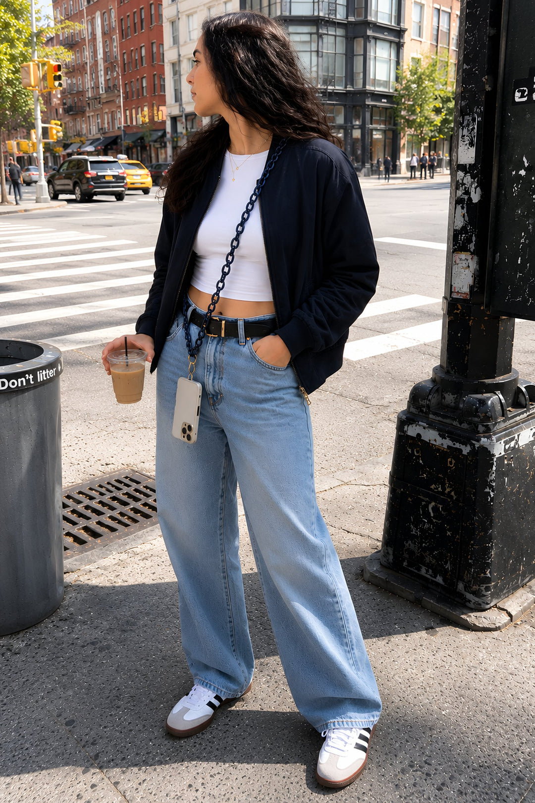 Crossbody Phone Strap Navy
