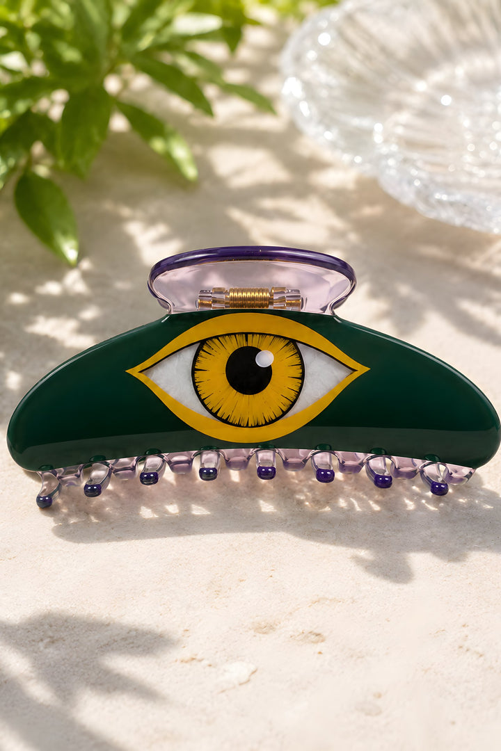Green Eye Hair Clip