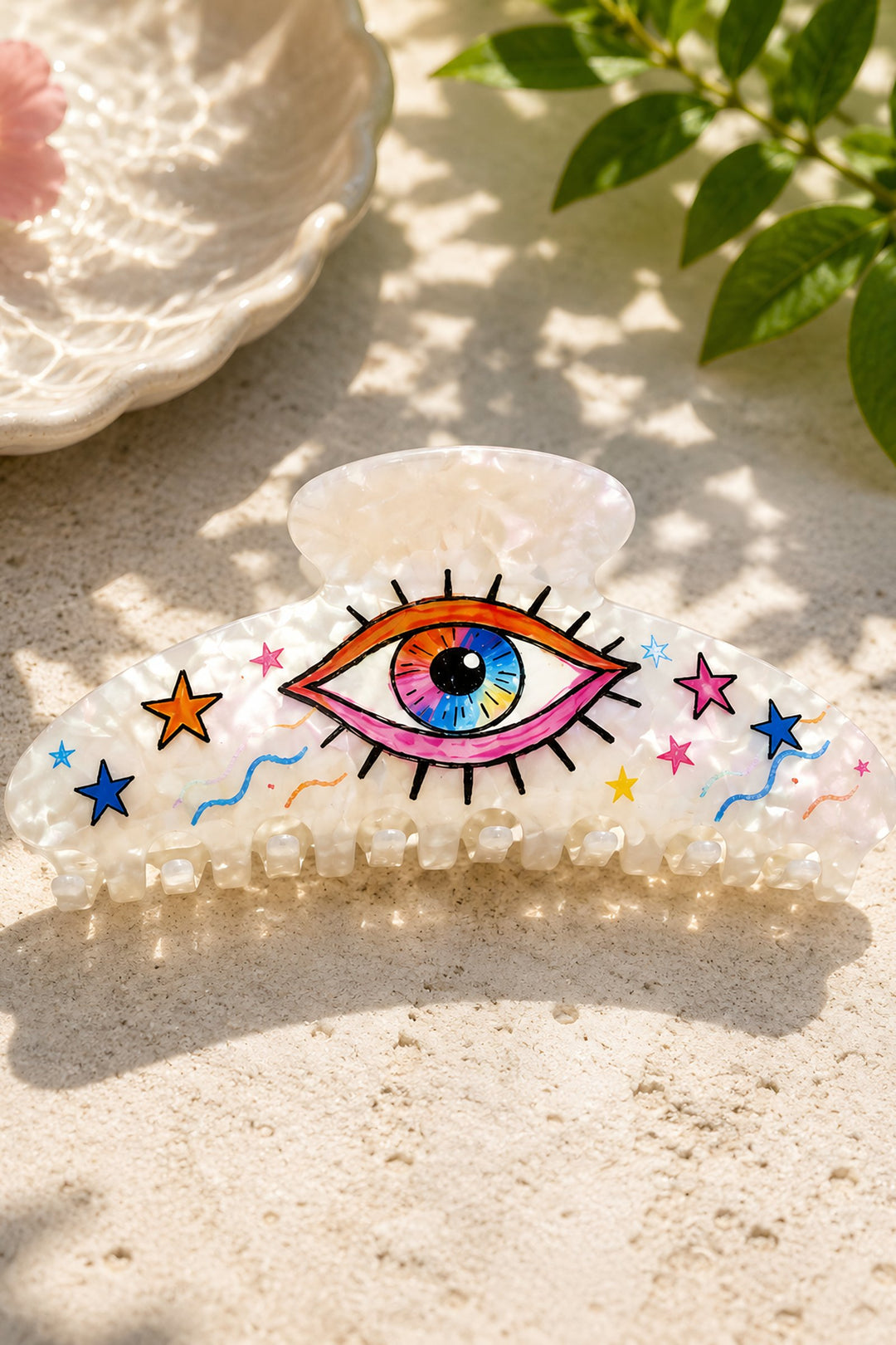 Iridescent Eye Hair Clip