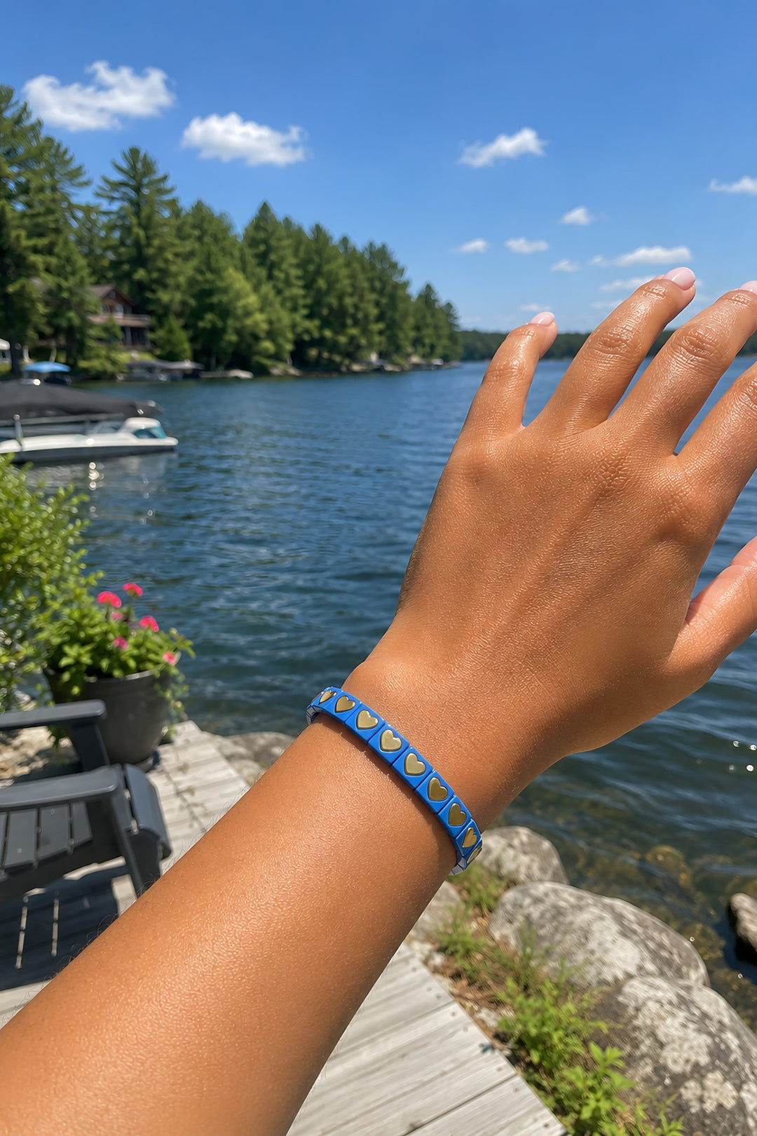 Heart Bracelet Blue