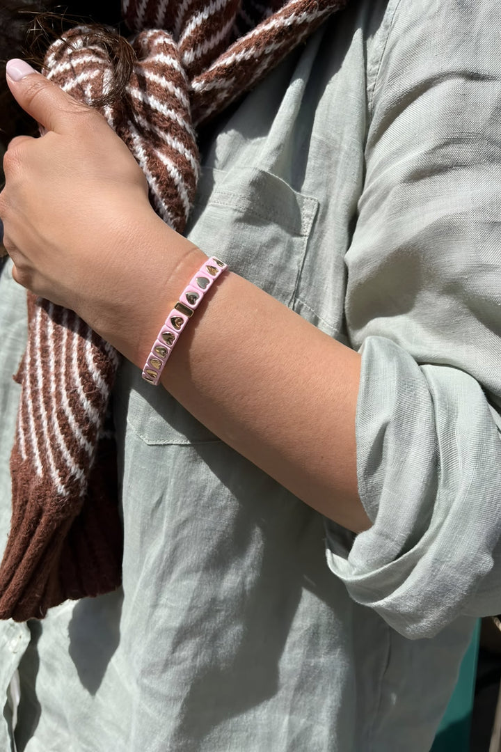 Heart Bracelet Pink