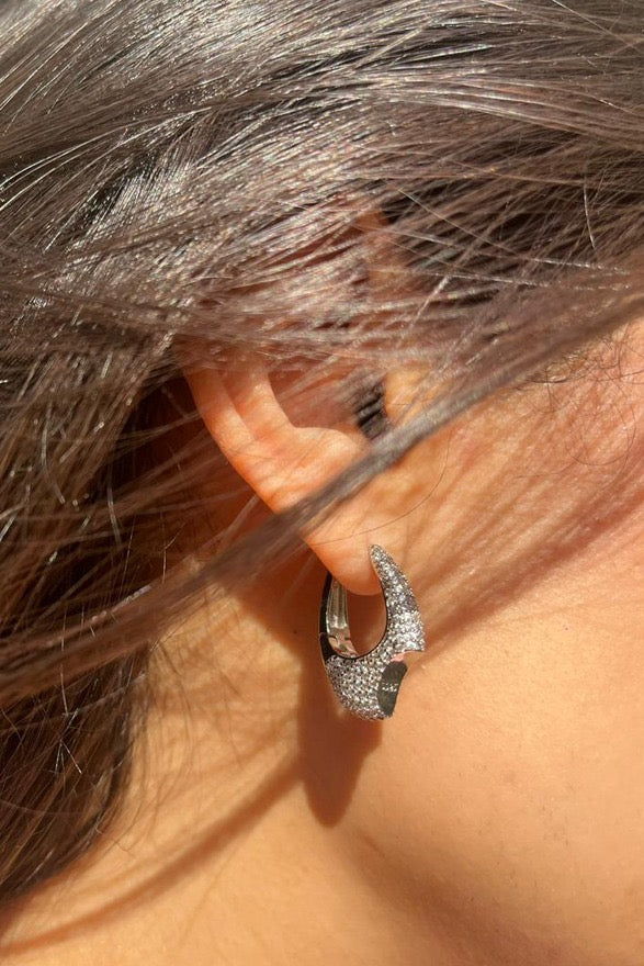 Pandora Silver Hoops