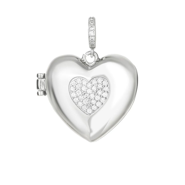 Heart Picture Locket Silver