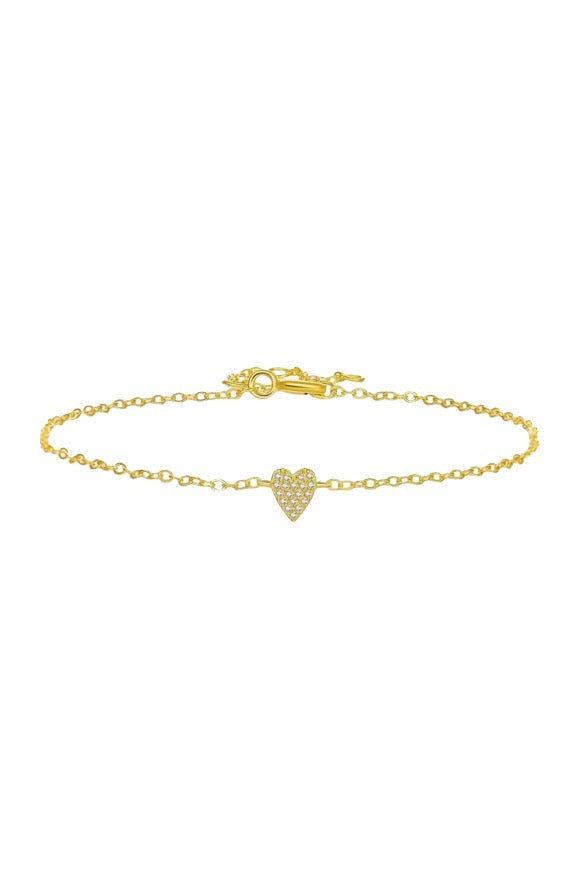 Skinny Heart Bracelet
