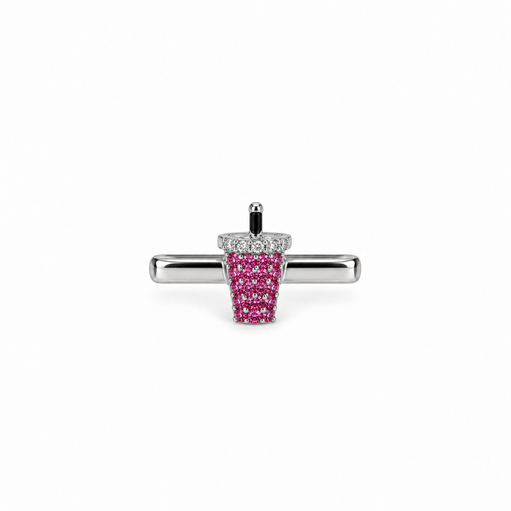 Whoop Charms Silver Pave