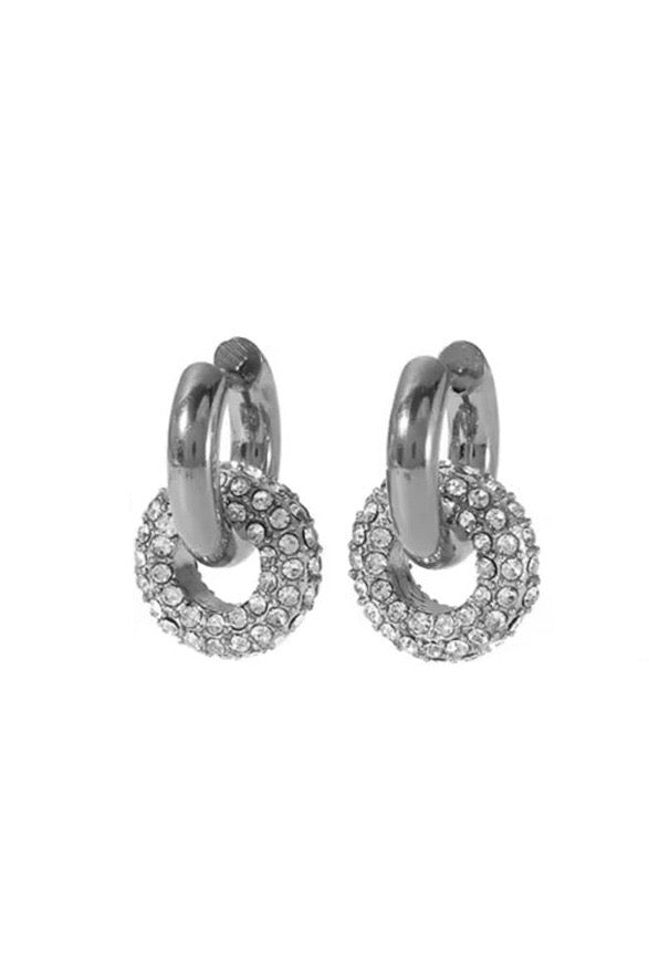 Roulette Silver Earrings