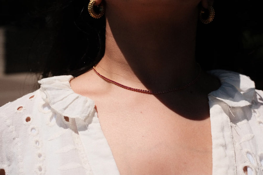 Ruby Tennis Necklace