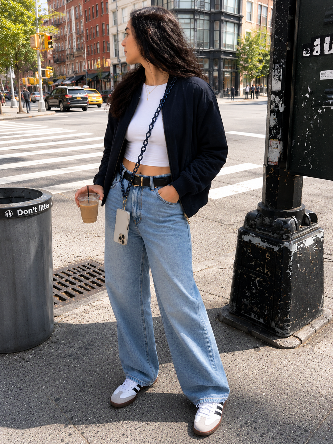 Crossbody Phone Strap Navy