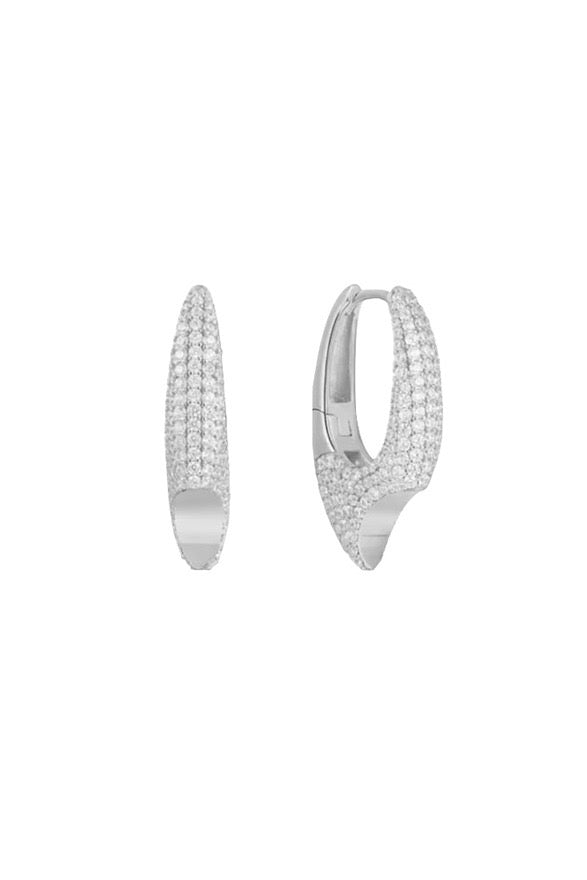 Pandora Silver Hoops