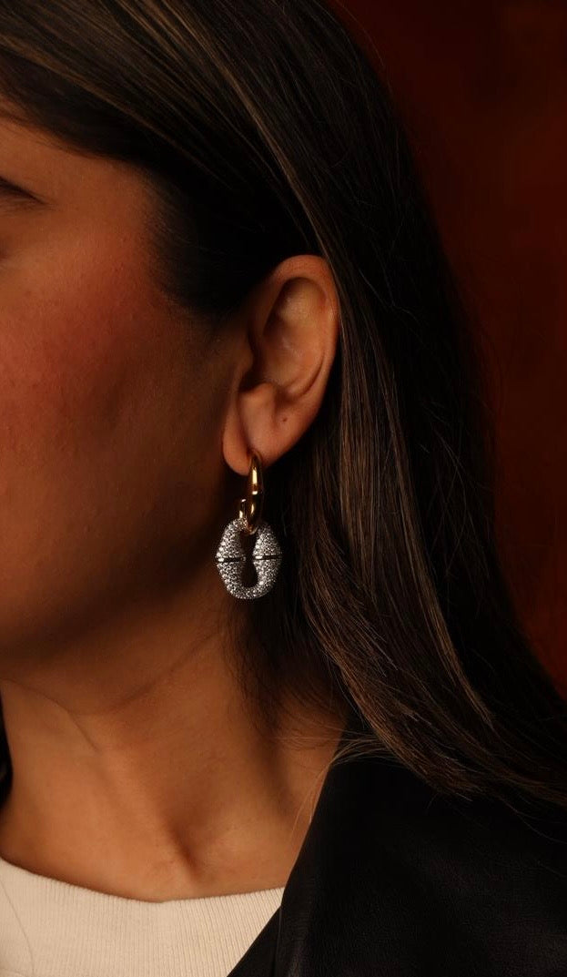 Phoebe Earrings Mixed Metal