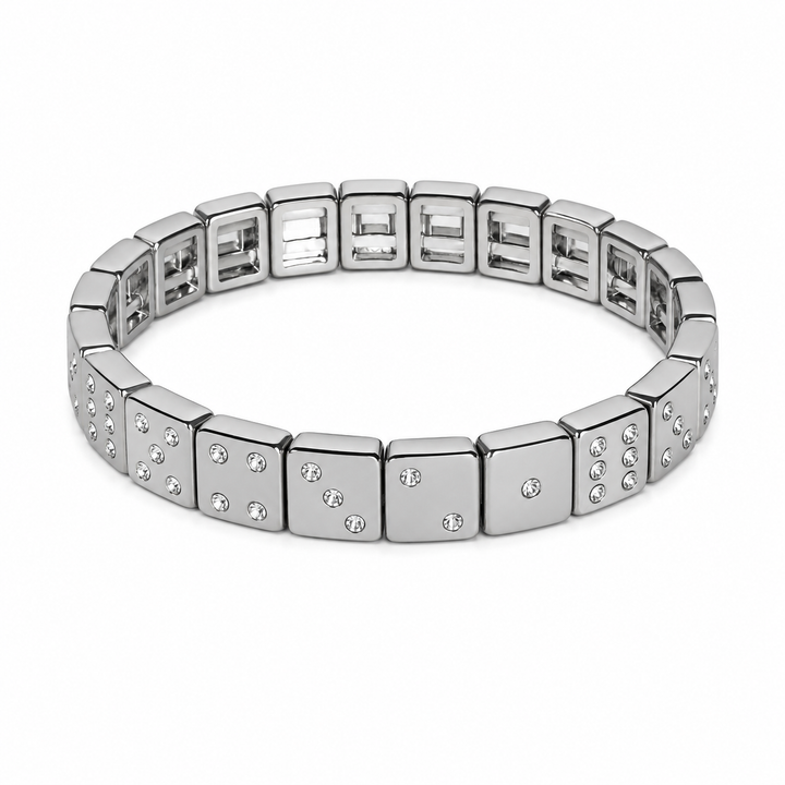 Classic Dice Bracelet Silver