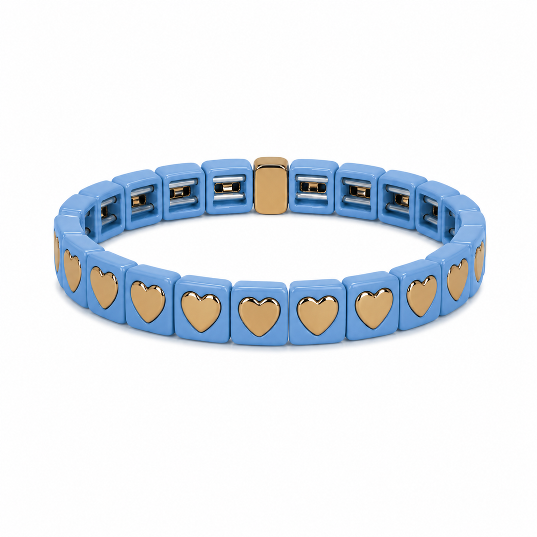 Heart Bracelet Blue