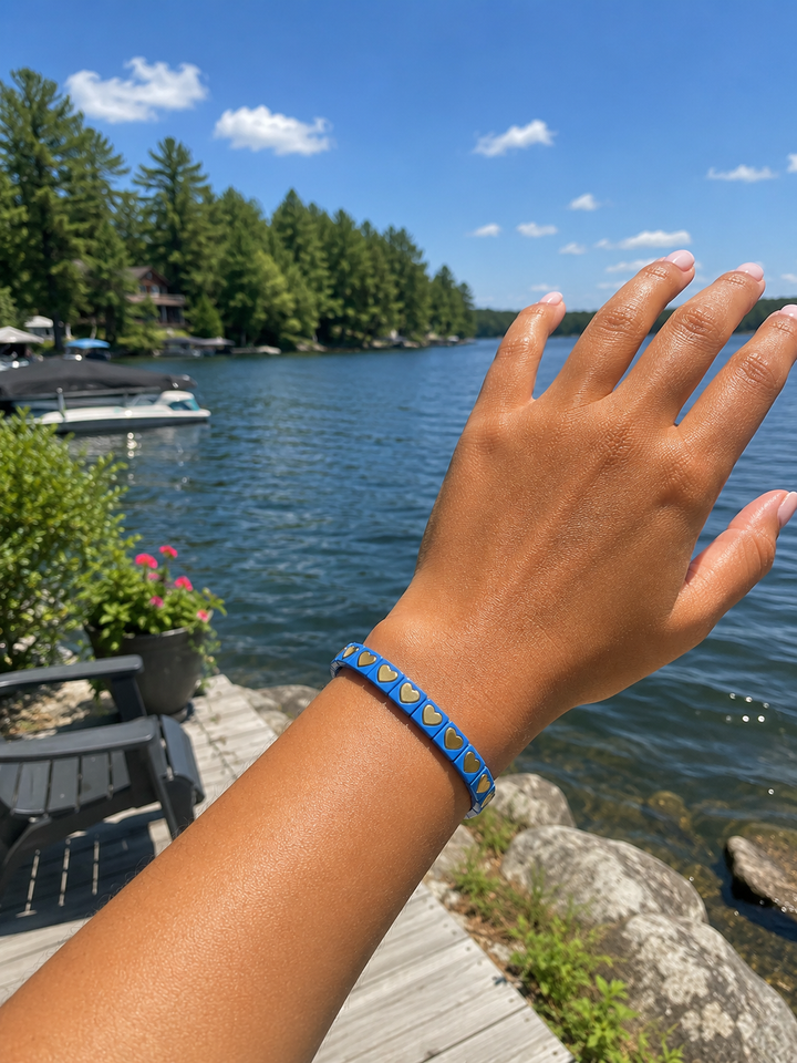 Heart Bracelet Blue