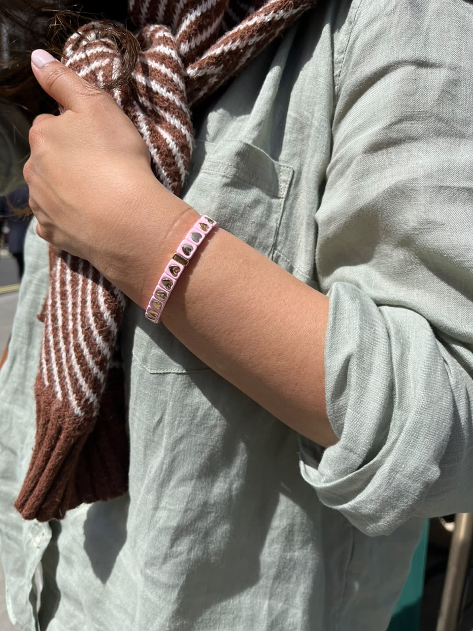 Heart Bracelet Pink