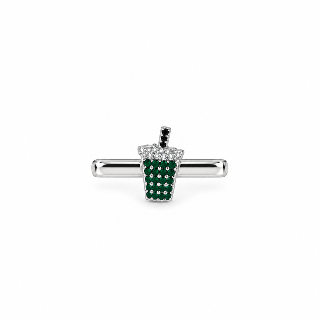 Whoop Charms Silver Pave