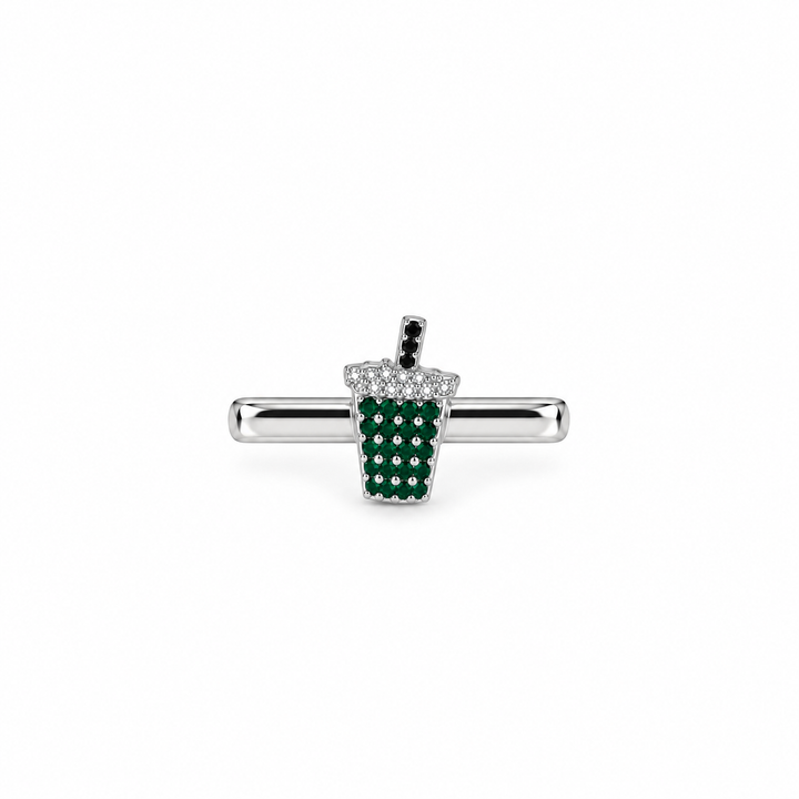 Whoop Charms Silver Pave
