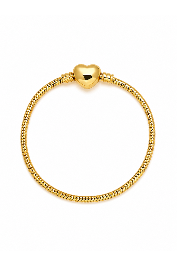 European Charms Bracelet Gold