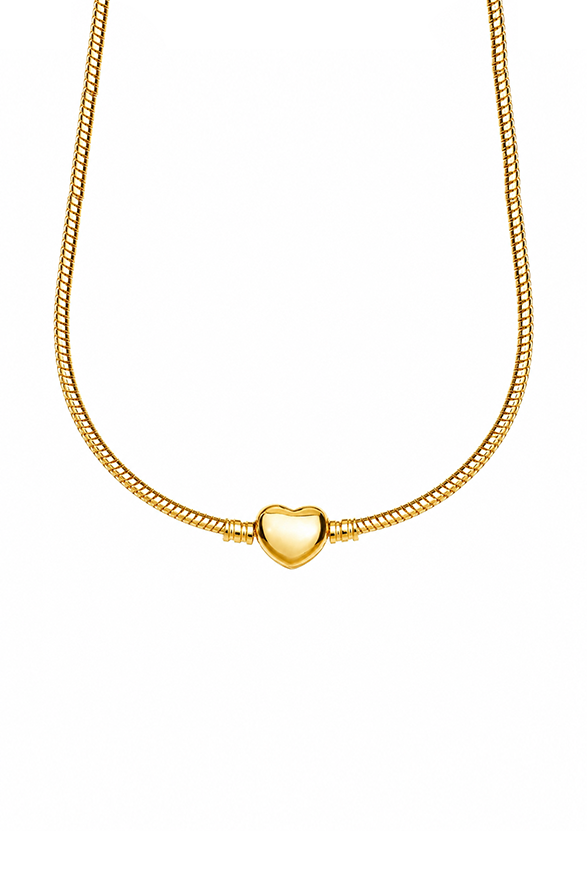 European Charms Necklace Gold