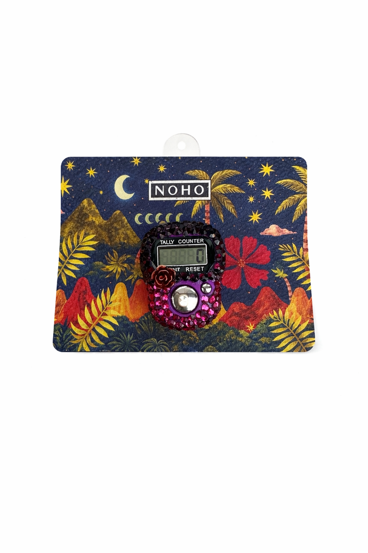 Purple Flower Tasbeeh Counter