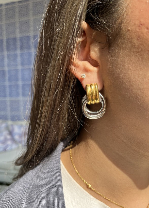 Tasha Mixed Metal Earrings