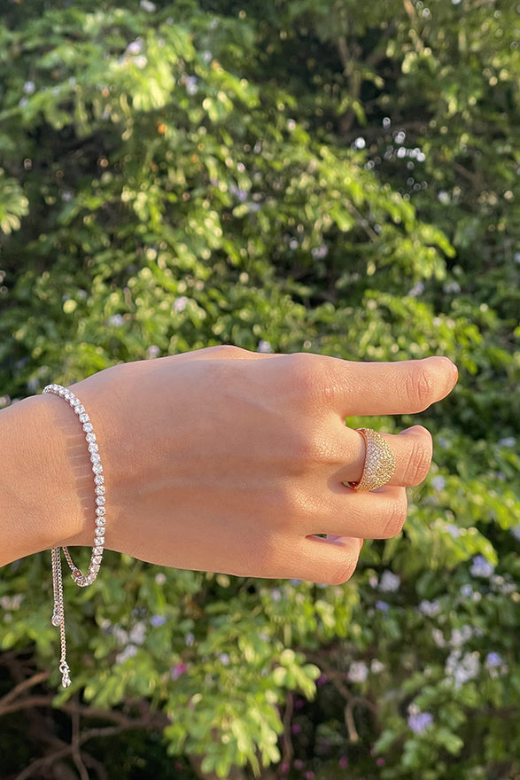 Jemma Tennis Bracelet Silver