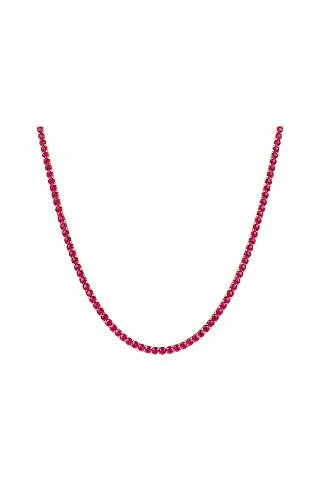 Ruby Tennis Necklace