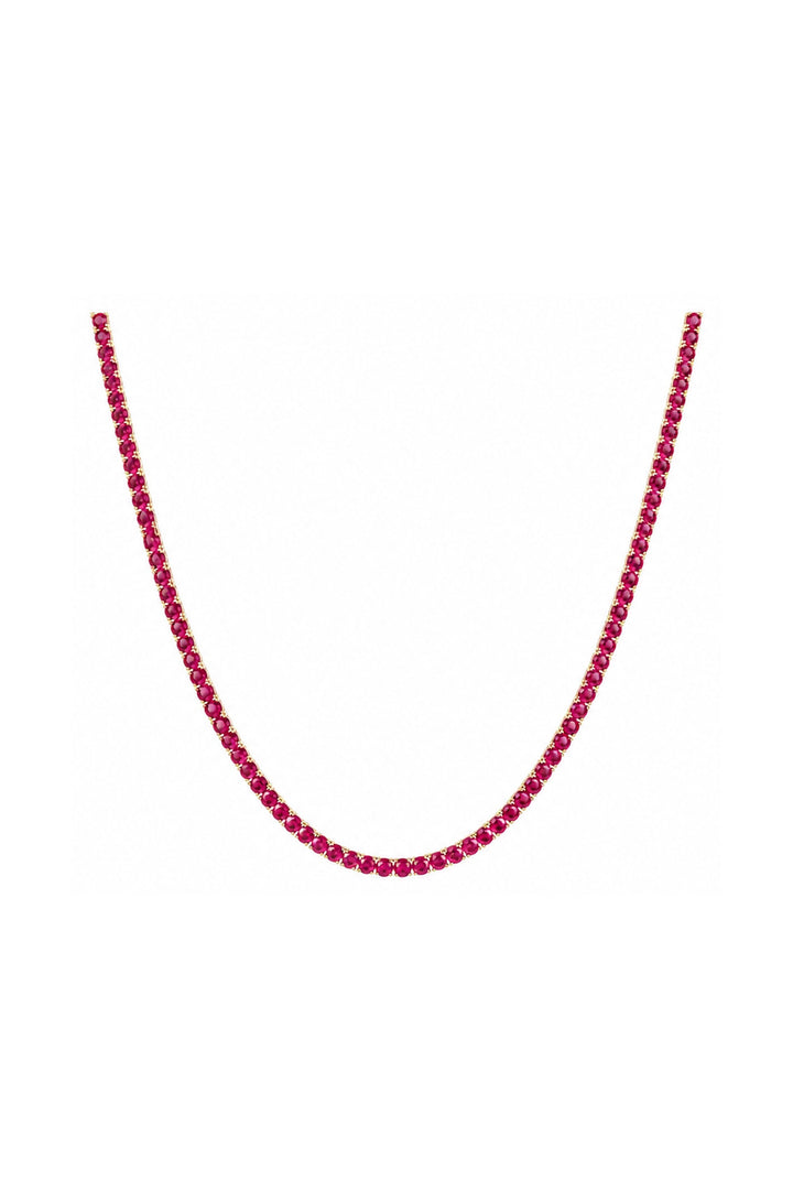 Ruby Tennis Necklace
