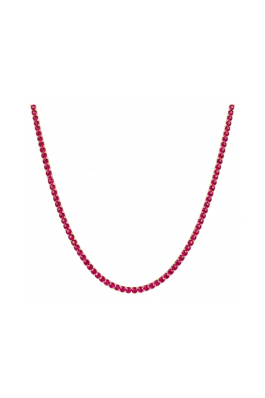 Ruby Tennis Necklace